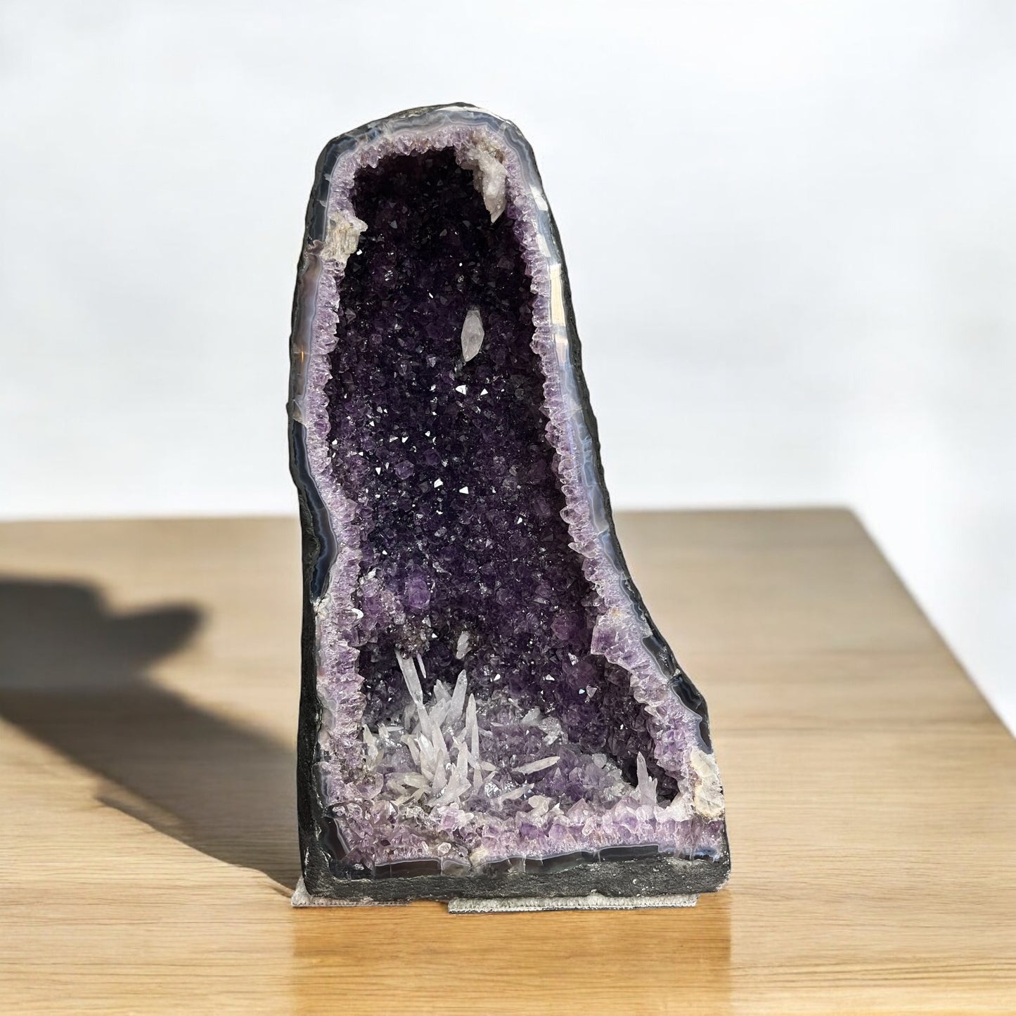 Brasilien AMG6 Calcit Amethyst Geode