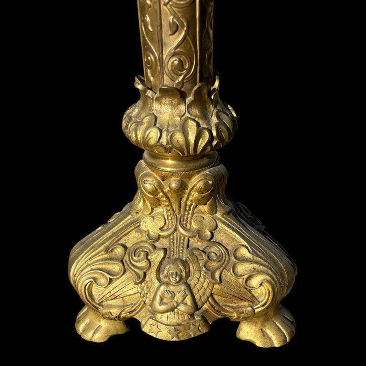 chandelier pique cierge religieux