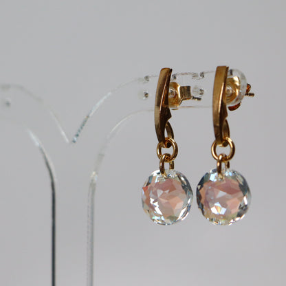 Earrings, Swarovski crystals, gilded silver, SH crystal, BONBON