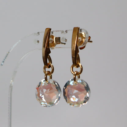 Earrings, Swarovski crystals, gilded silver, SH crystal, BONBON