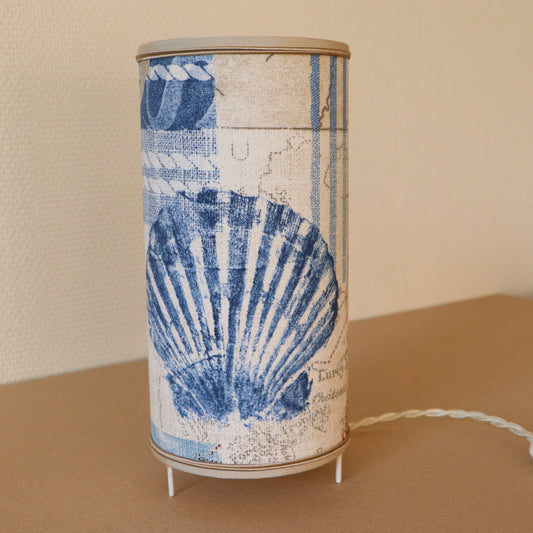 Lampshade on legs (lamp), laminated in fabric, SHELL