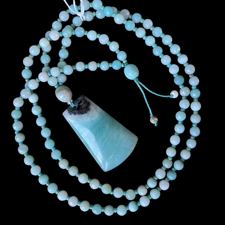 Collier MALA avec pendentif en amazonite