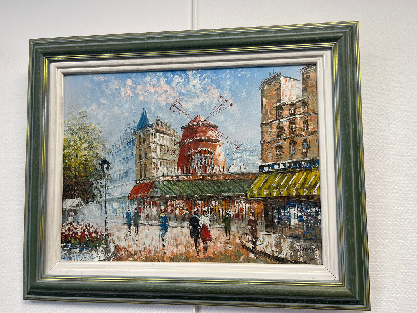 Burnett's painting view of the Moulin Rouge