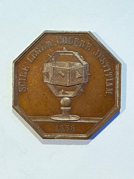Bronze token, NOTARY, Avallon
