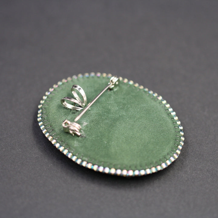 Brooch, imperial jasper