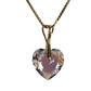 Collier avec cristaux Swarovski, cristal SH, argent, HEART