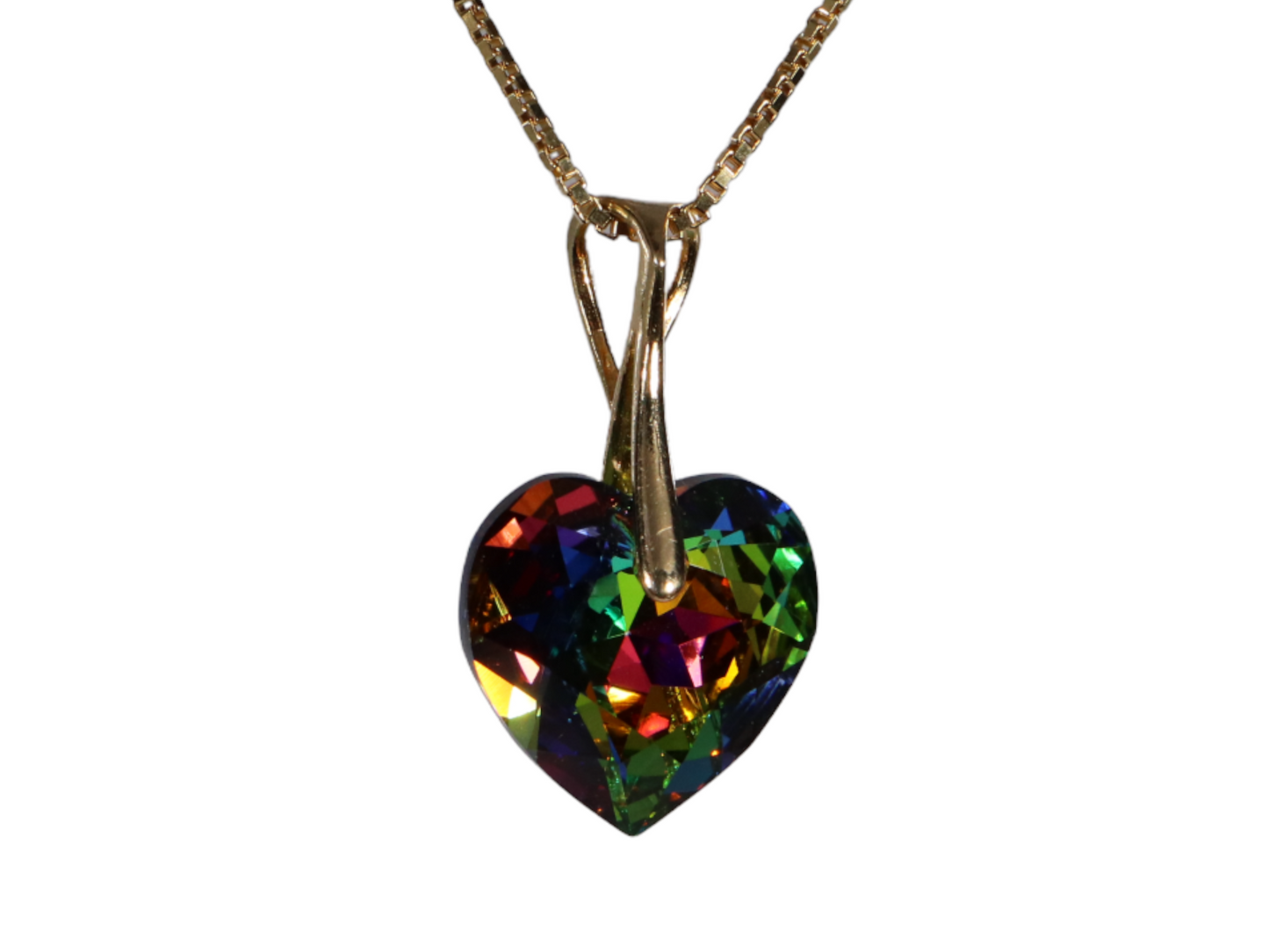 Collier avec cristaux Swarovski, VMD, argent, HEART
