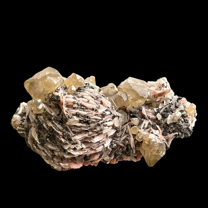 Cérusite sur baryte mibladen Maroc DR30