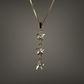 Sautoir avec cristaux Swarovski, argent doré, cristal, STAR