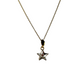 Sautoir avec cristaux Swarovski, argent doré, cristal, STAR