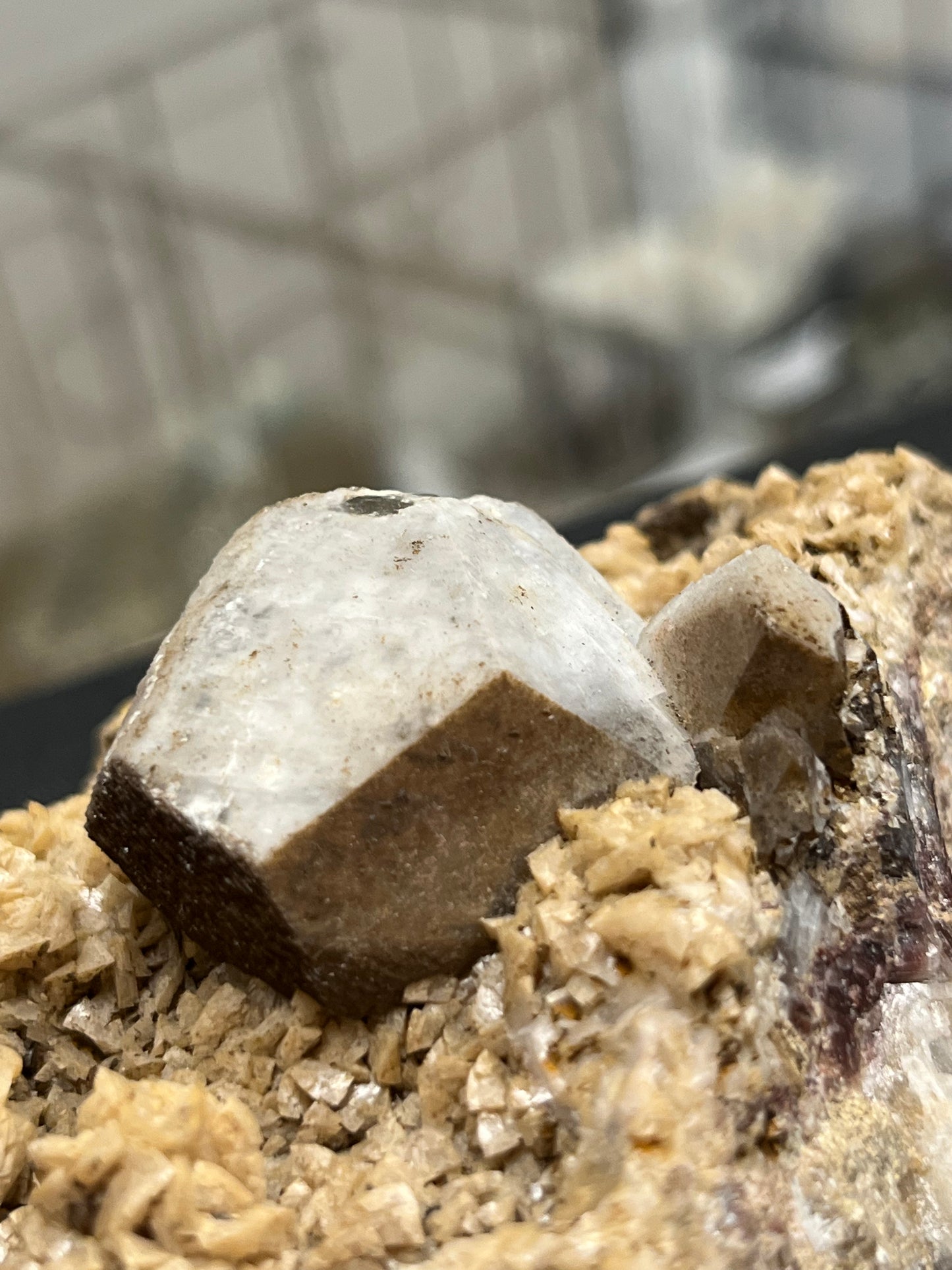 CALCITE sur Dolomite covered by micro calcite Allemagne M18W95