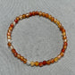 Bracelet CORNALINE pierres facettés 4 mm