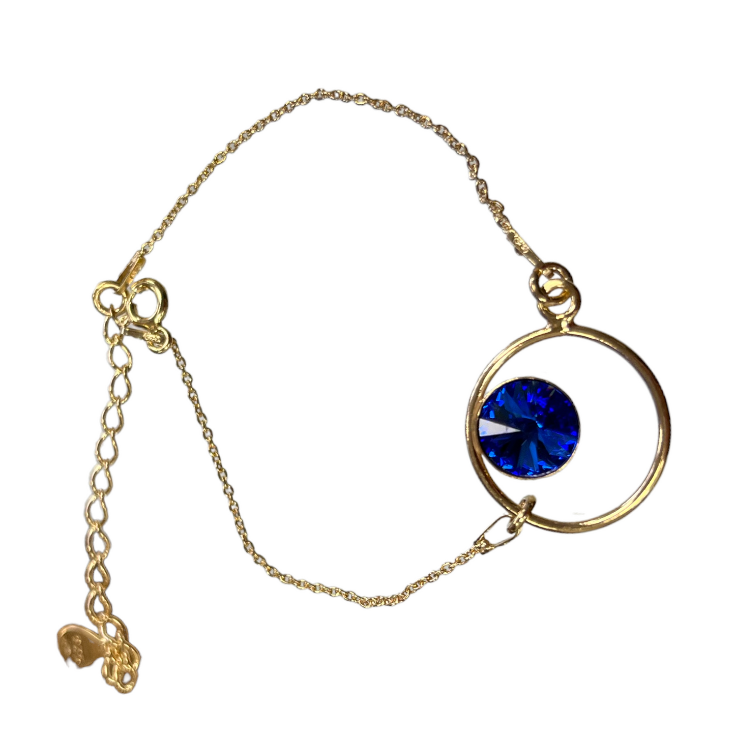 Bracelet  avec cristaux Swarovski, collection JULI / JOSE, J206, argent doré