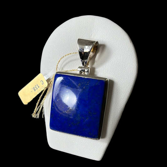 Pendentif en argent avec lapis lazuli  PS015