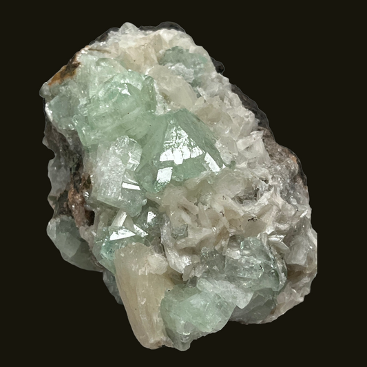 FLUORAPOPHYLLITE stilbite Maharashtra Inde M18W55