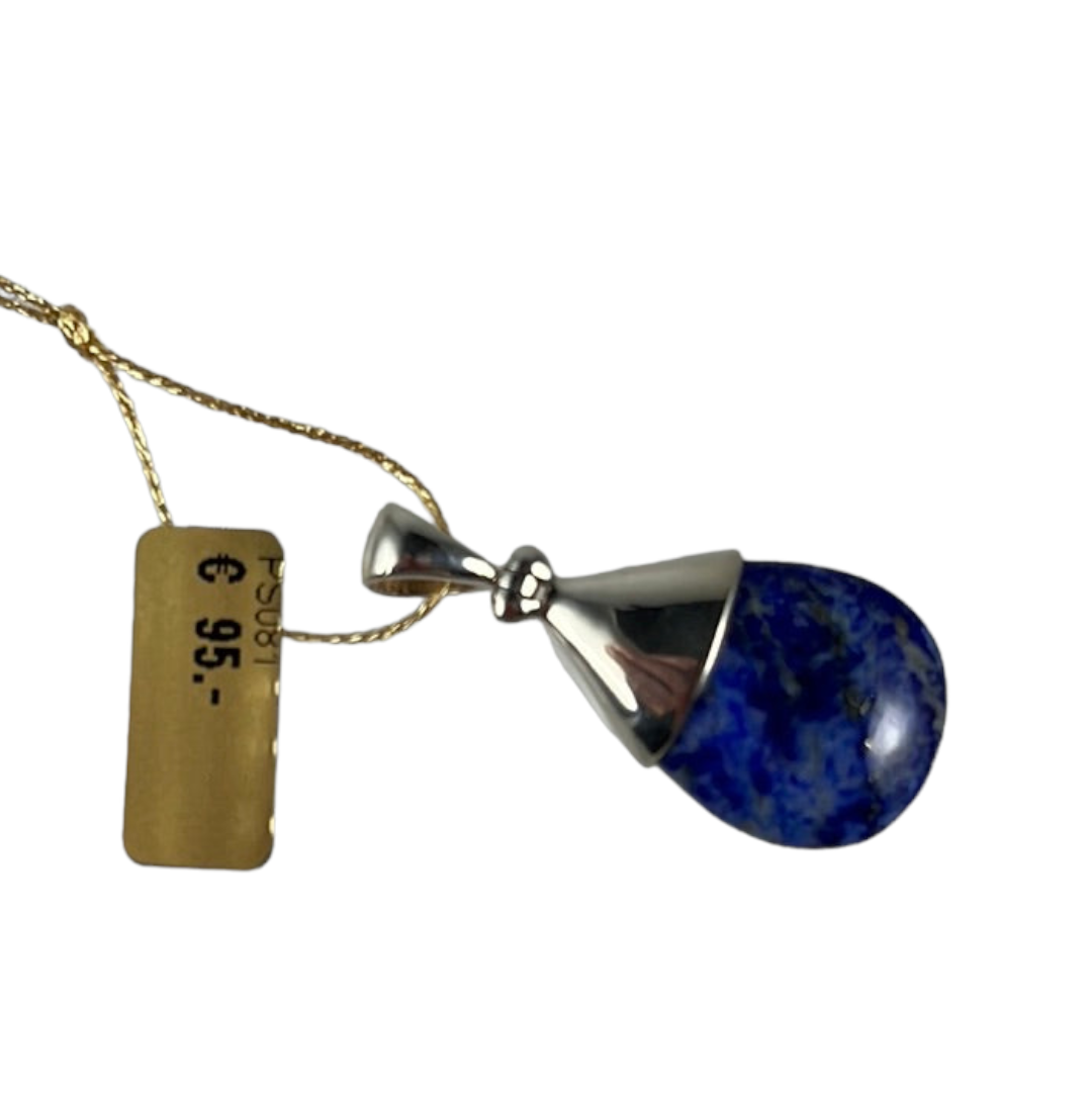 Pendentif en argent avec lapis lazuli  PS081