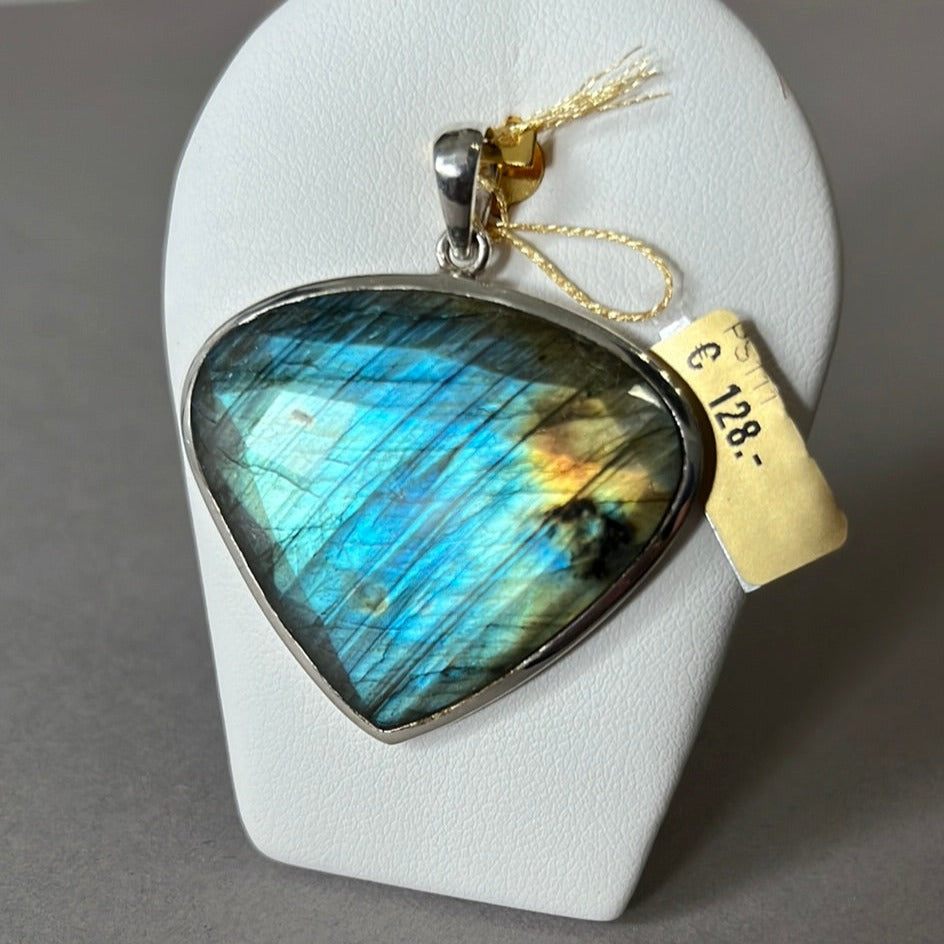 Pendentif en argent avec labradorite  PS111