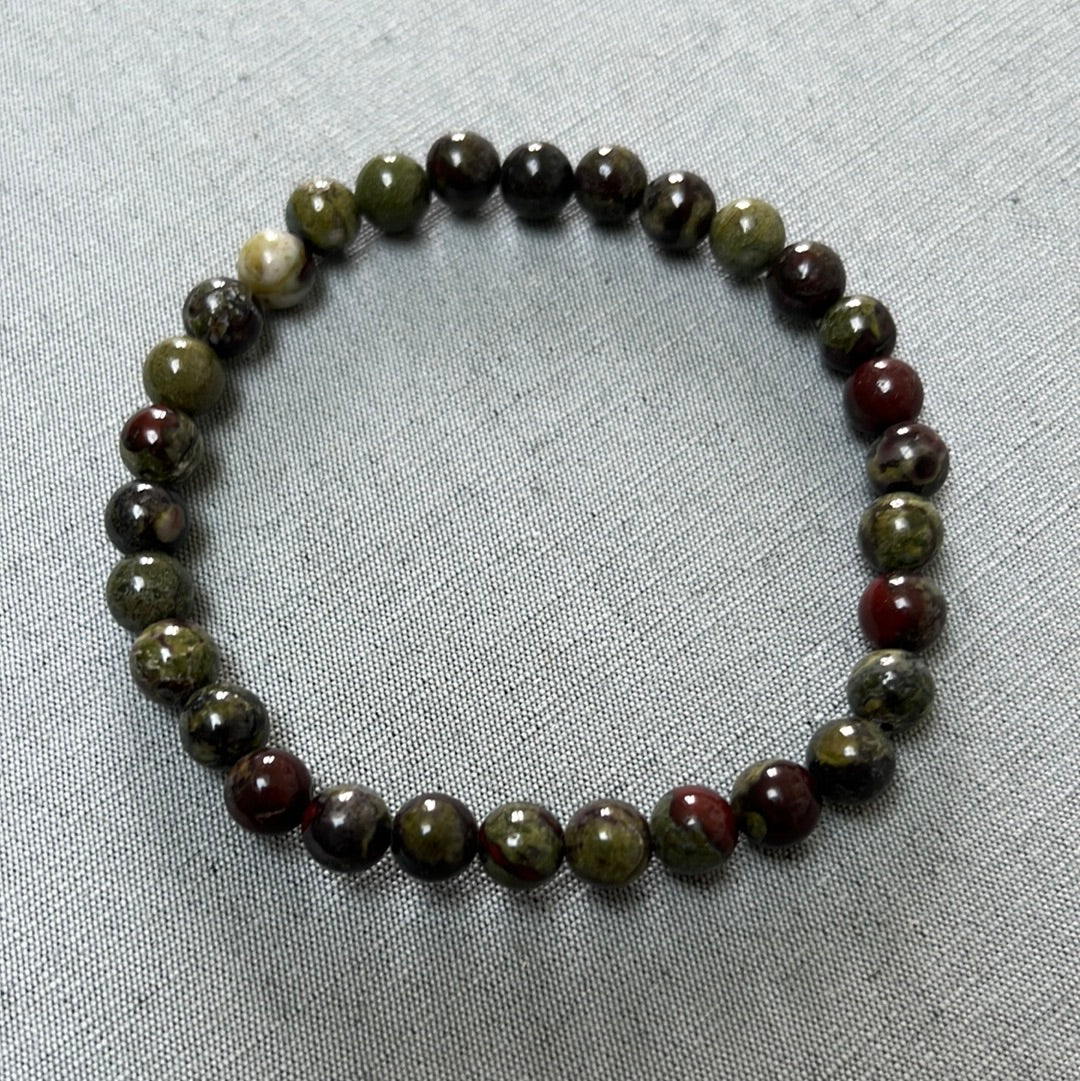 SANGUI JASPE bracelet 6 mm bead stones