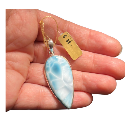 Pendant with larimar in silver PS100