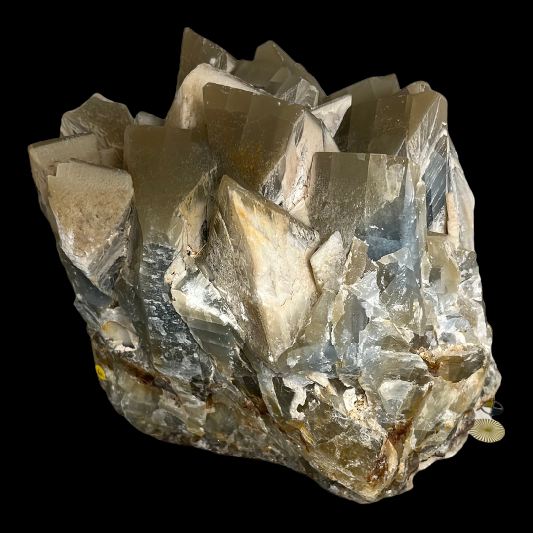 Baryte bleue sceptre de brun mine de Maine à Reclesne France DR244